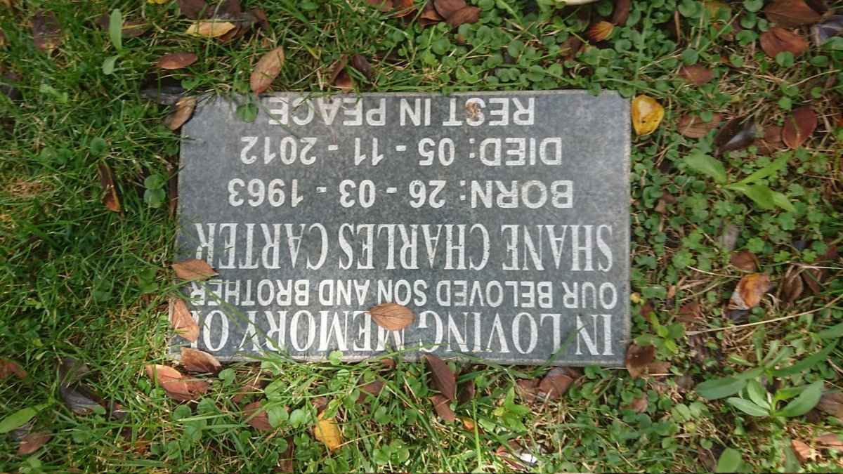 CARTER Shane Charles 1963-2012