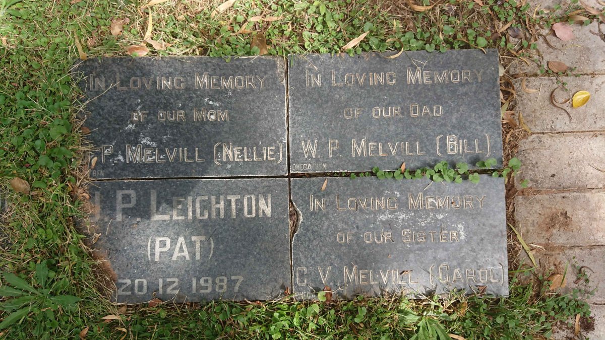 MELVILL W.P &amp; P. :: MELVILL C.V. :: LEIGHTON J.P. -1987