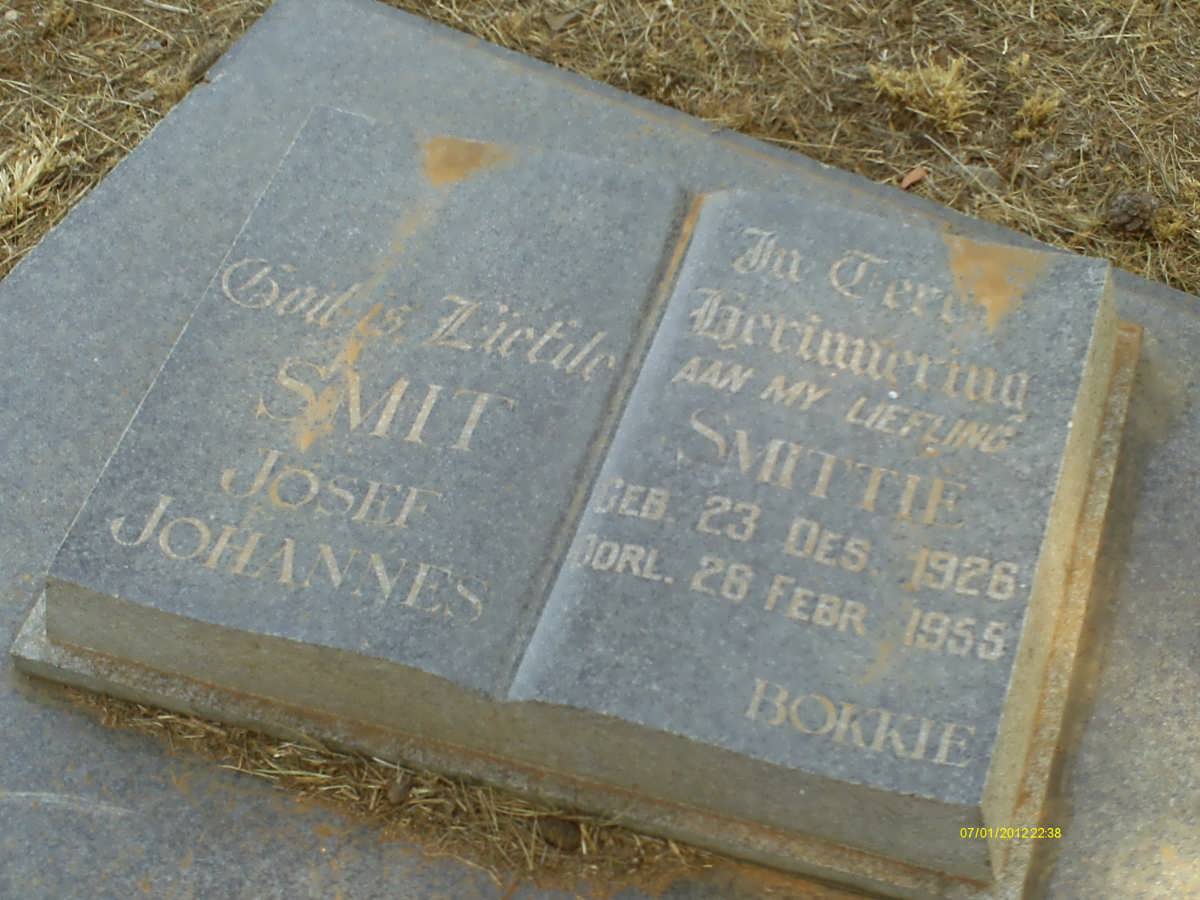 SMIT Josef Johannes 1926-1955