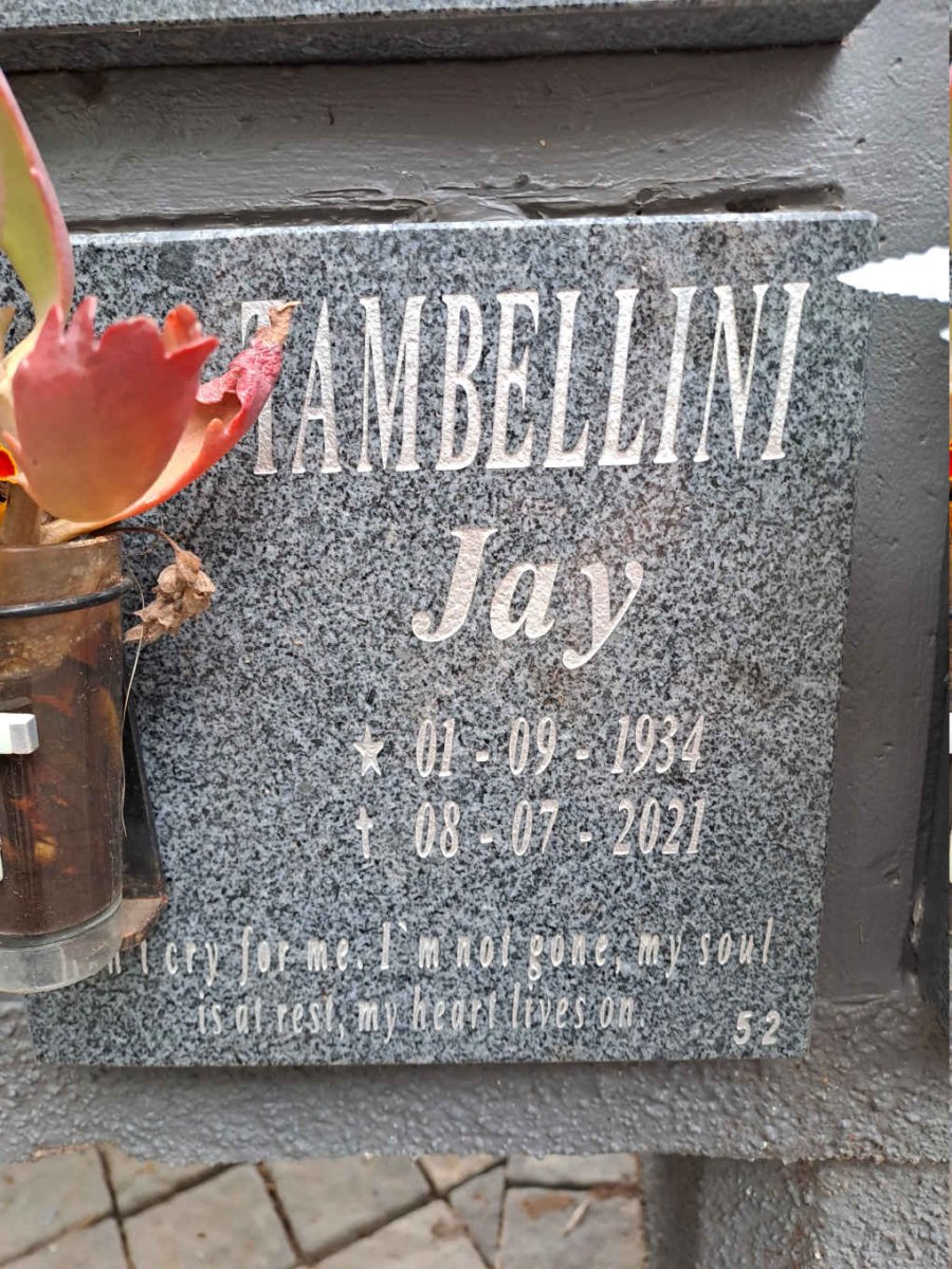 TAMBELLINI Jay 1934-2021