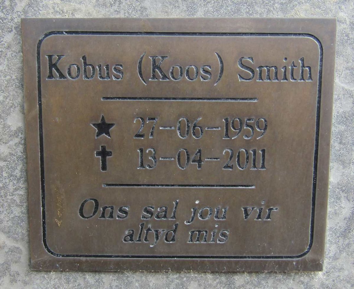 SMITH Kobus 1959-2011