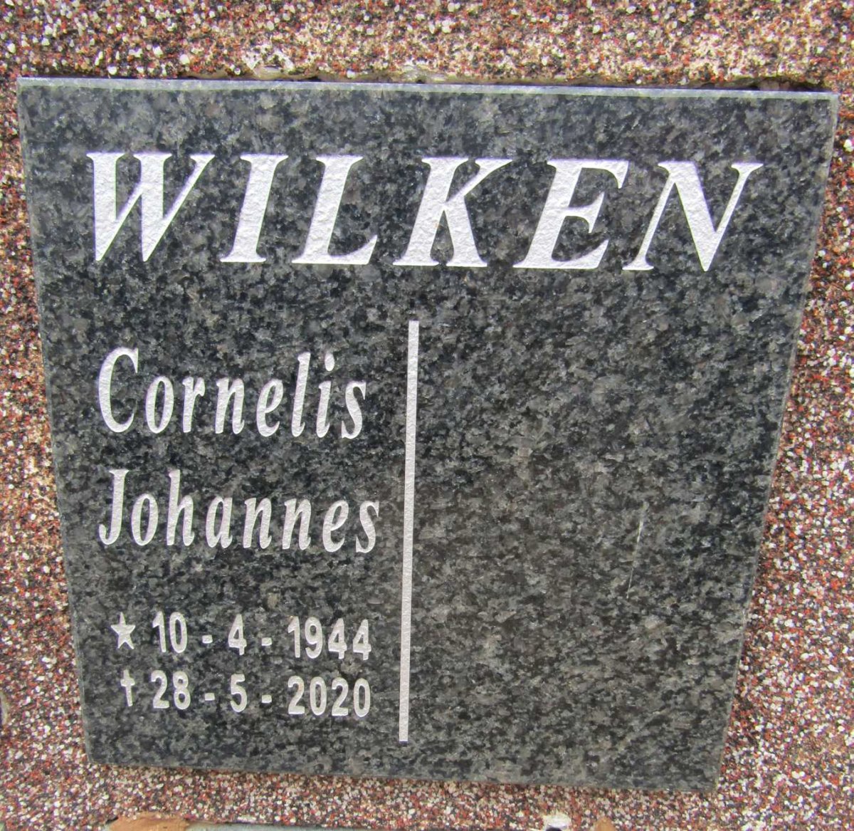 WILKEN Cornelis Johannes 1944-2020