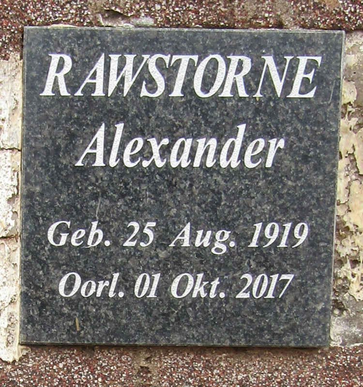 RAWSTORNE Alexander 1919-2017