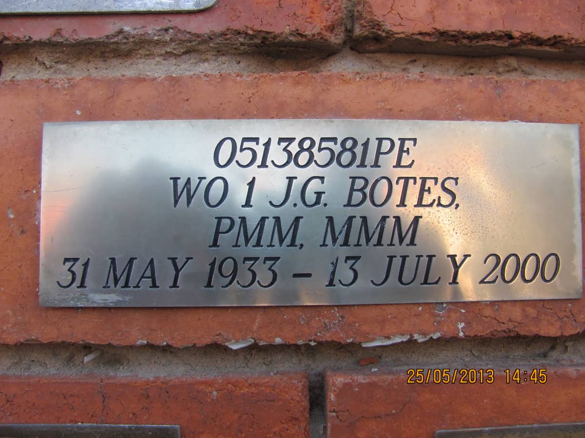 BOTES J.G. 1933-2000