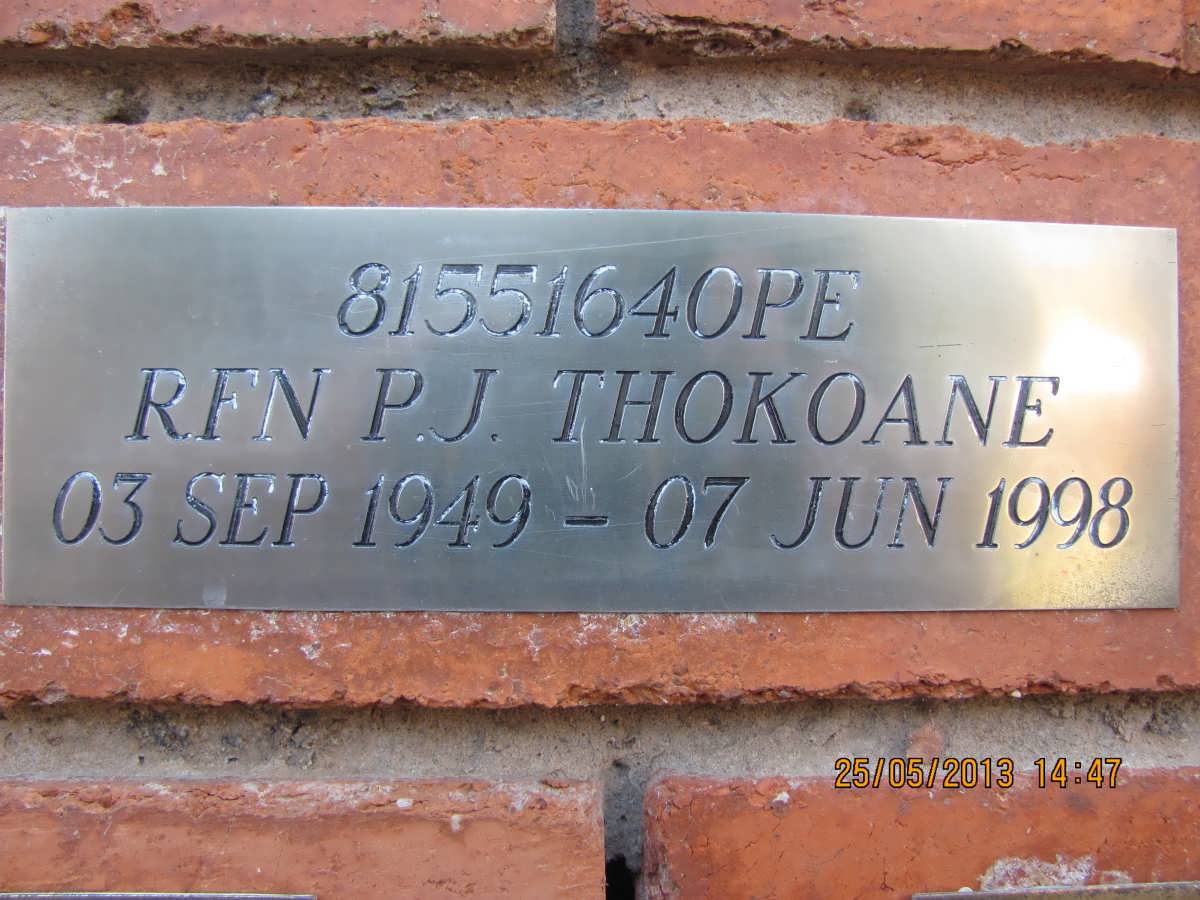 THOKOANE P.J. 1949-1998