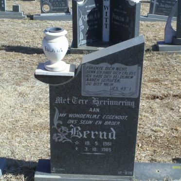 ? Bernd 1961-1985