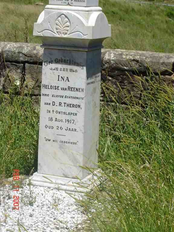 THERON Ina Heloise nee VAN REENEN -1917