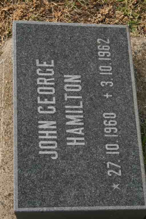 HAMILTON John George 1960-1962