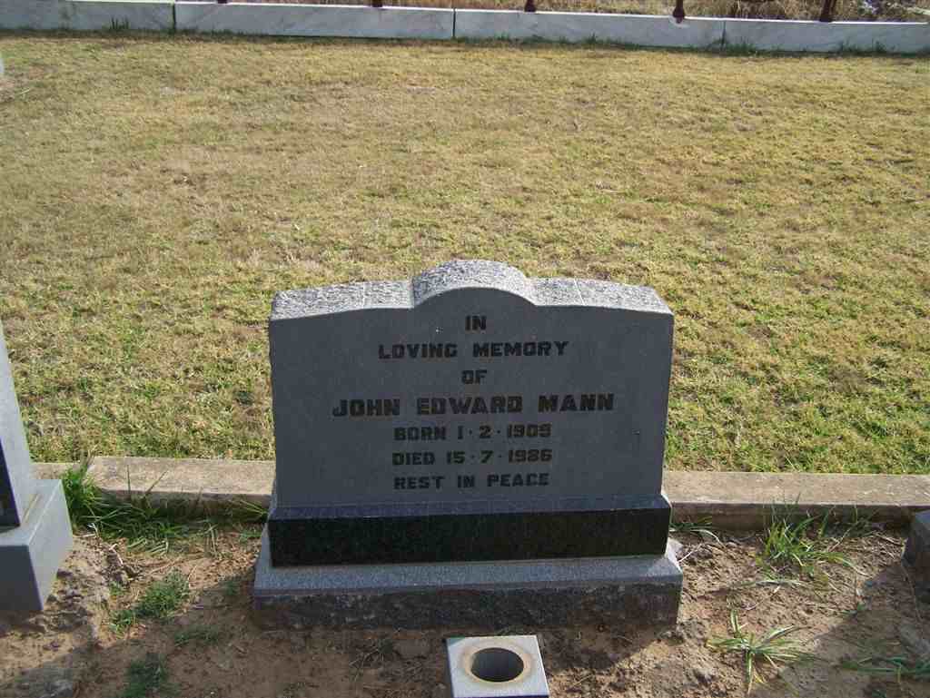 MANN John Edward 1909-1986