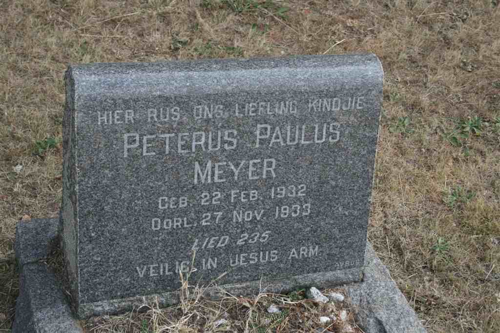 MEYER Petrus Paulus 1932-1933
