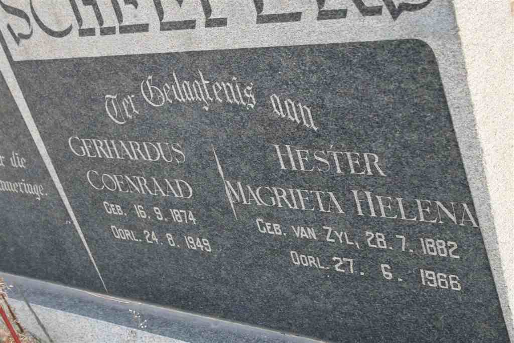 SCHEEPERS Gerhardus Coenraad 1874-1949 &amp; Hester Magrieta Helena 1882-1966