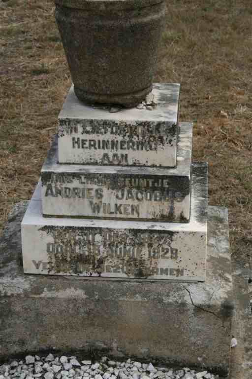 WILKEN Andries Jacobus 1927-1929