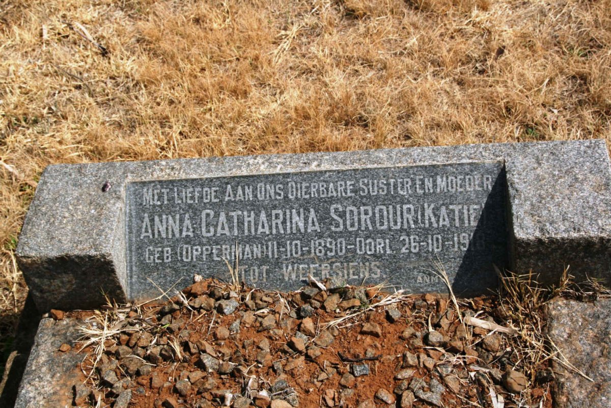 SOROUR Anna Catharina nee OPPERMAN 1890-1918