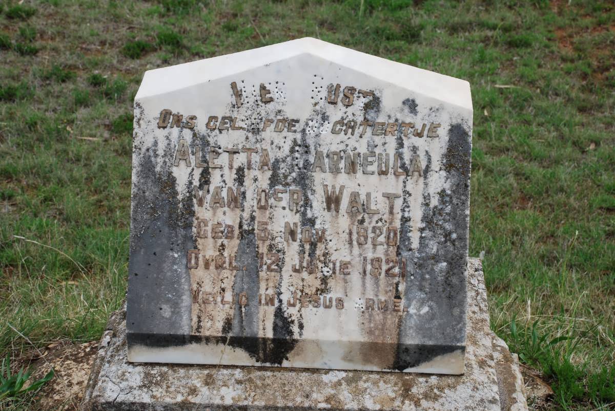 WALT Aletta Carneula,  van der 1920-1921