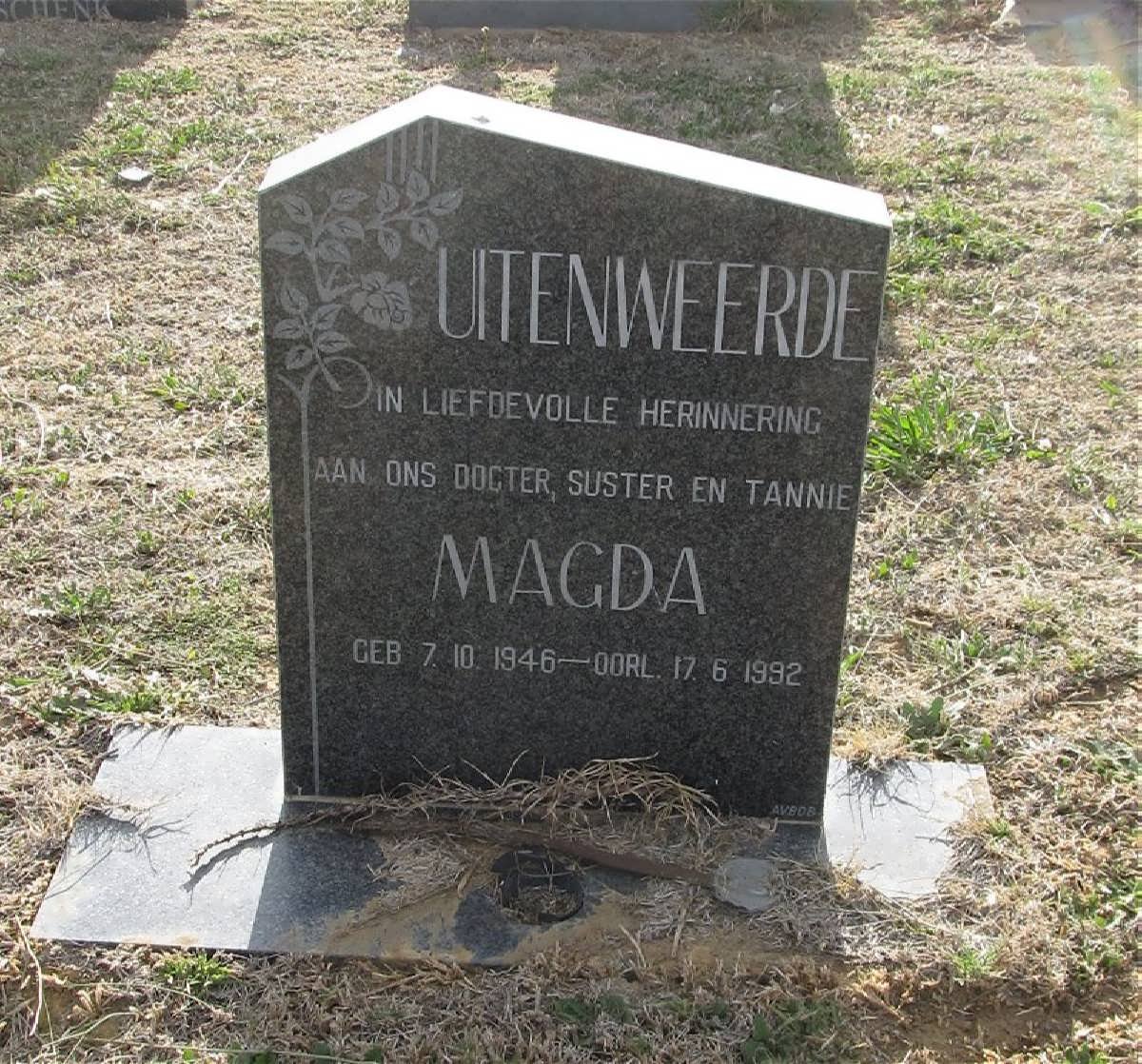 UITENWEERDE Magda 1946-1992