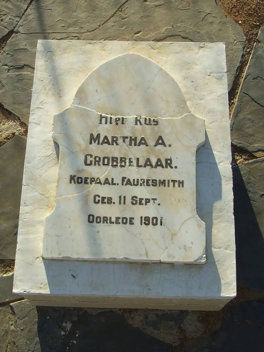 GROBBELAAR Martha A. -1901