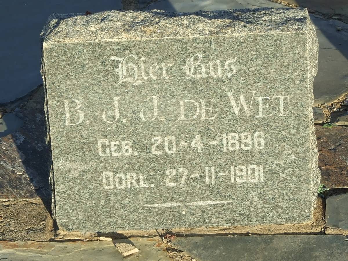 WET B.J.J., de 1896-1901