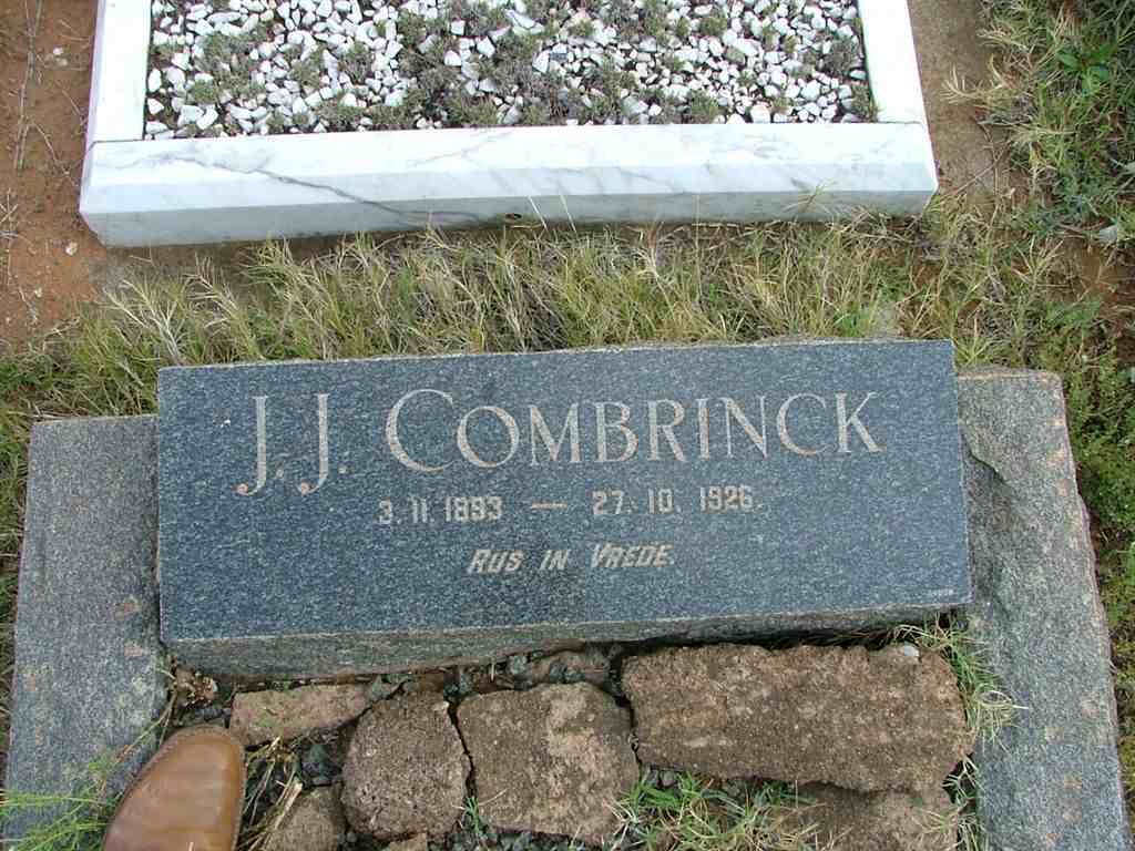 COMBRINCK J.J. 1893-1926