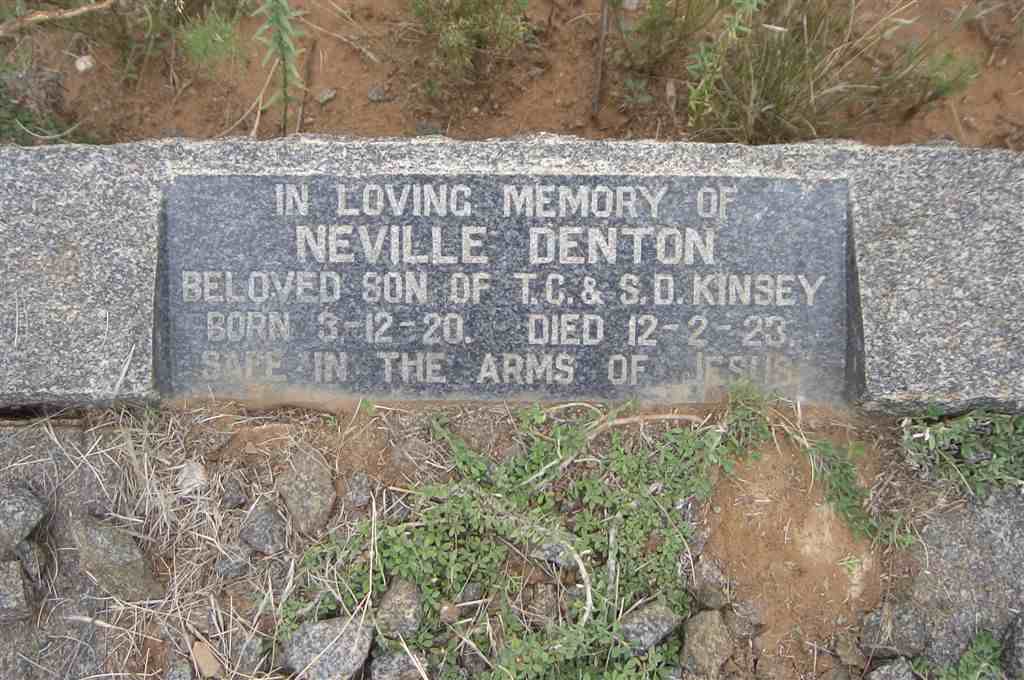 KINSEY Neville Denton 1920-1923