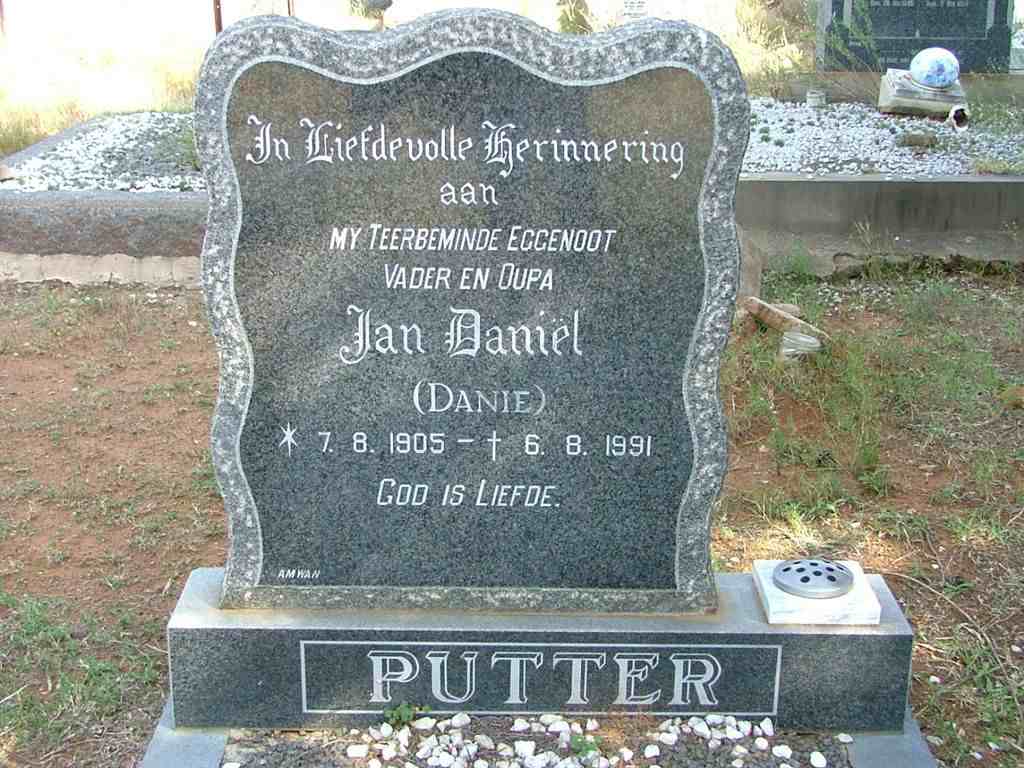 PUTTER Jan Daniel 1905-1991