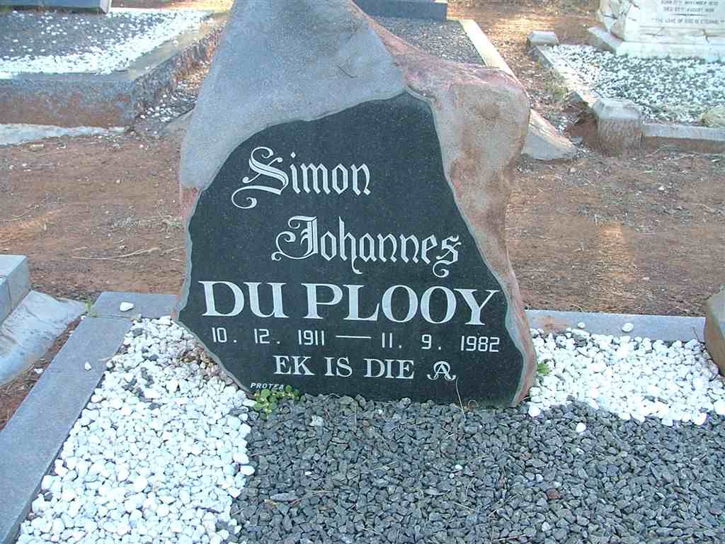 PLOOY Simon Johannes, du 1911-1982