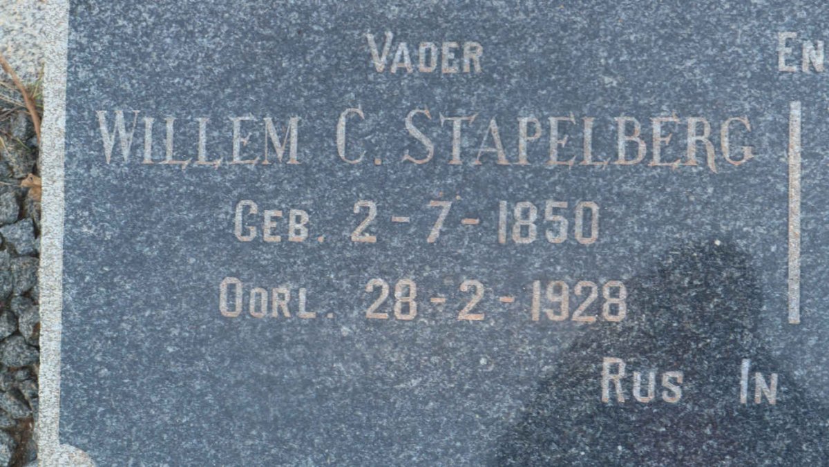 STAPELBERG Willem C. 1850-1928 :: STAPELBERG Maryna G. 1884-1932