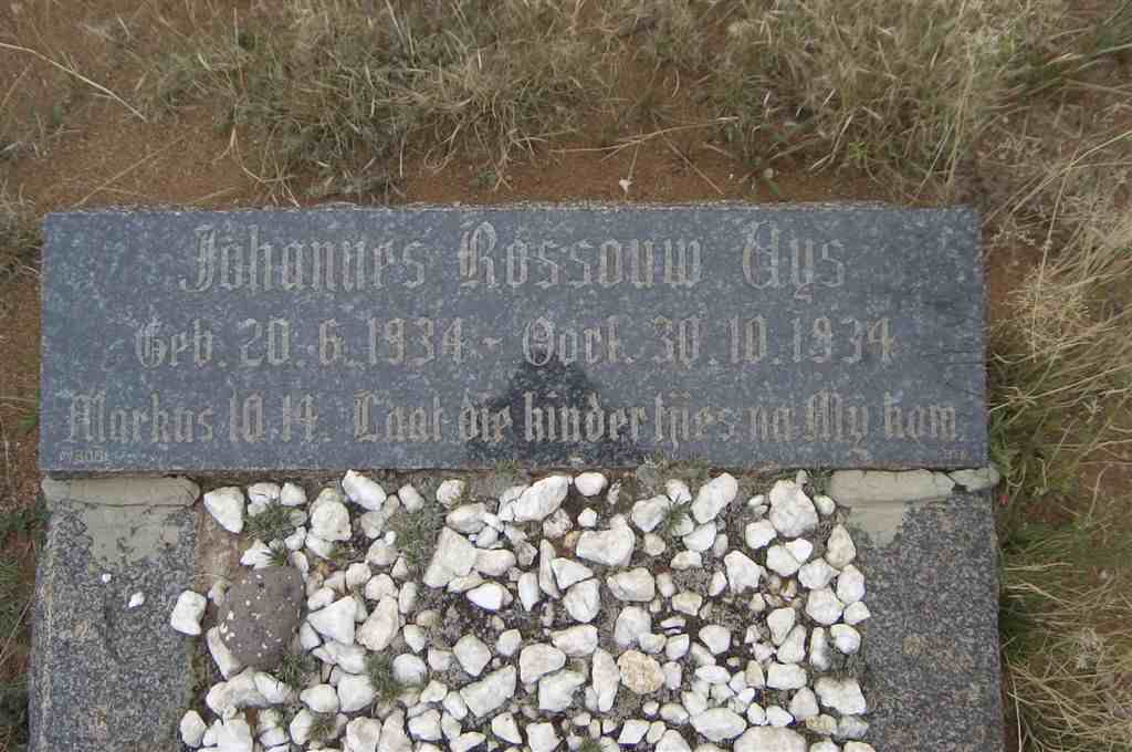 UYS Johannes Rossouw 1934-1934