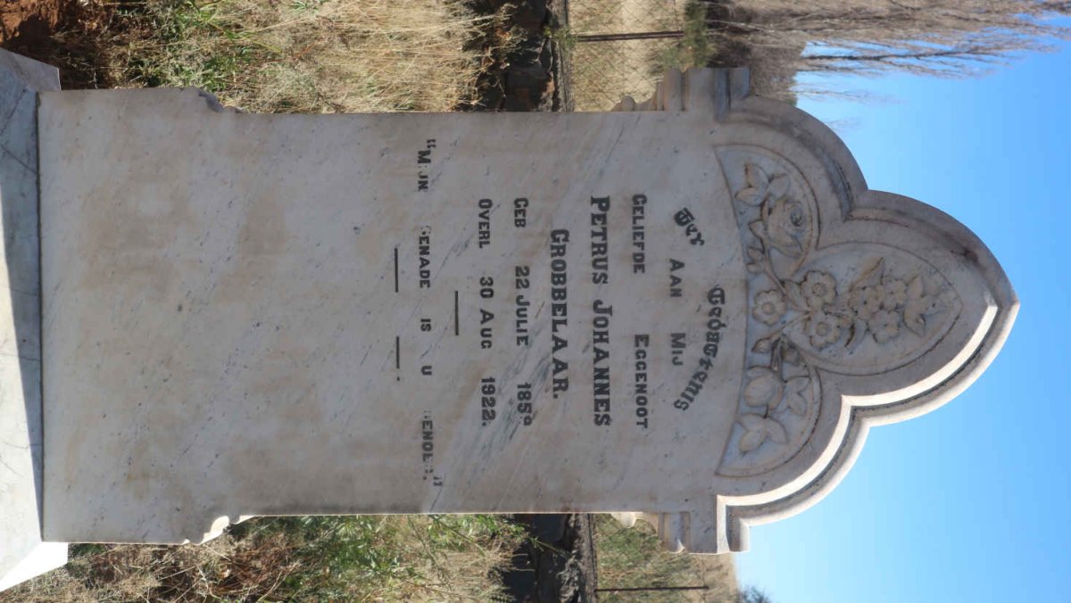 GROBBELAAR Petrus Johannes 1859-1922