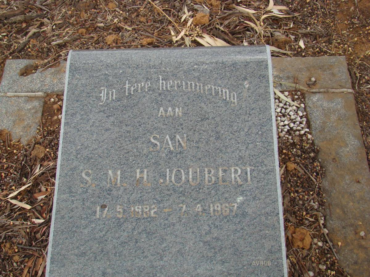 JOUBERT S.M.H. 1882-1967