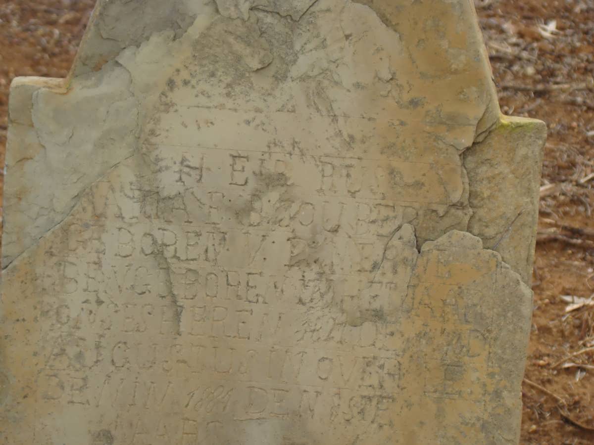 JOUBERT Maria E.B. nee V.D. MERWE 1821-1881