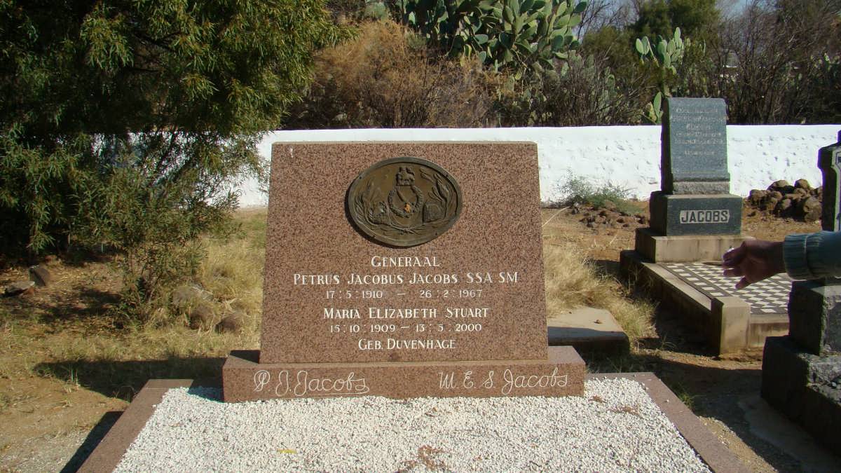 JACOBS Petrus Jacobus 1910-1967 &amp; Maria Elizabeth Stuart DUVENHAGE 1909-2000