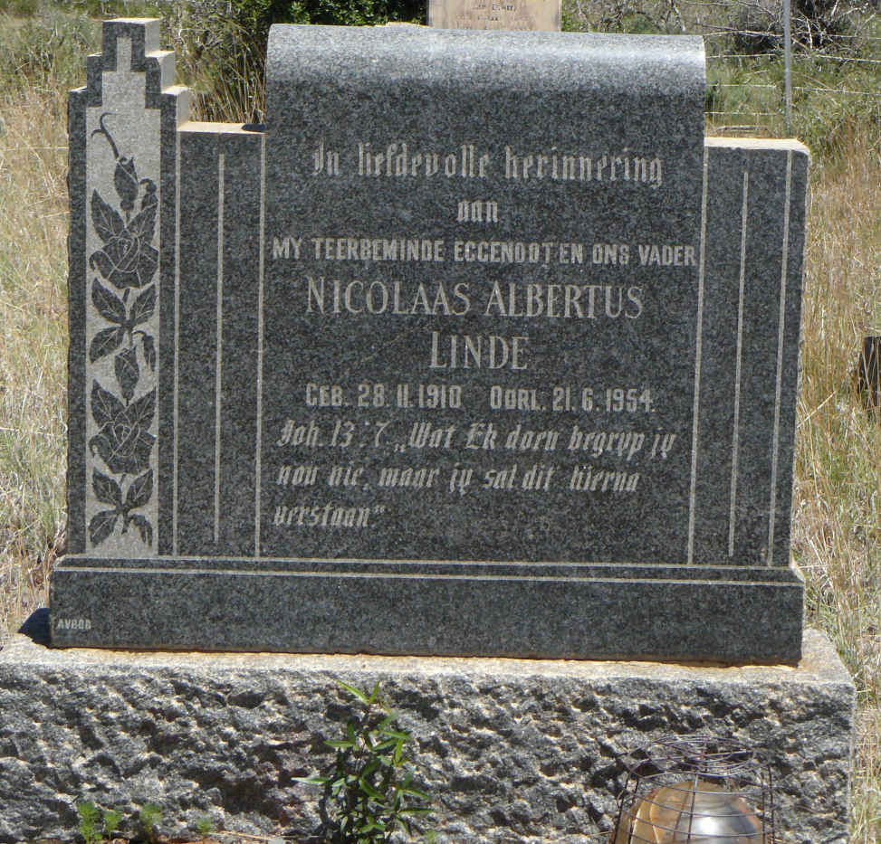 LINDE Nicolaas Albertus 1910-1954