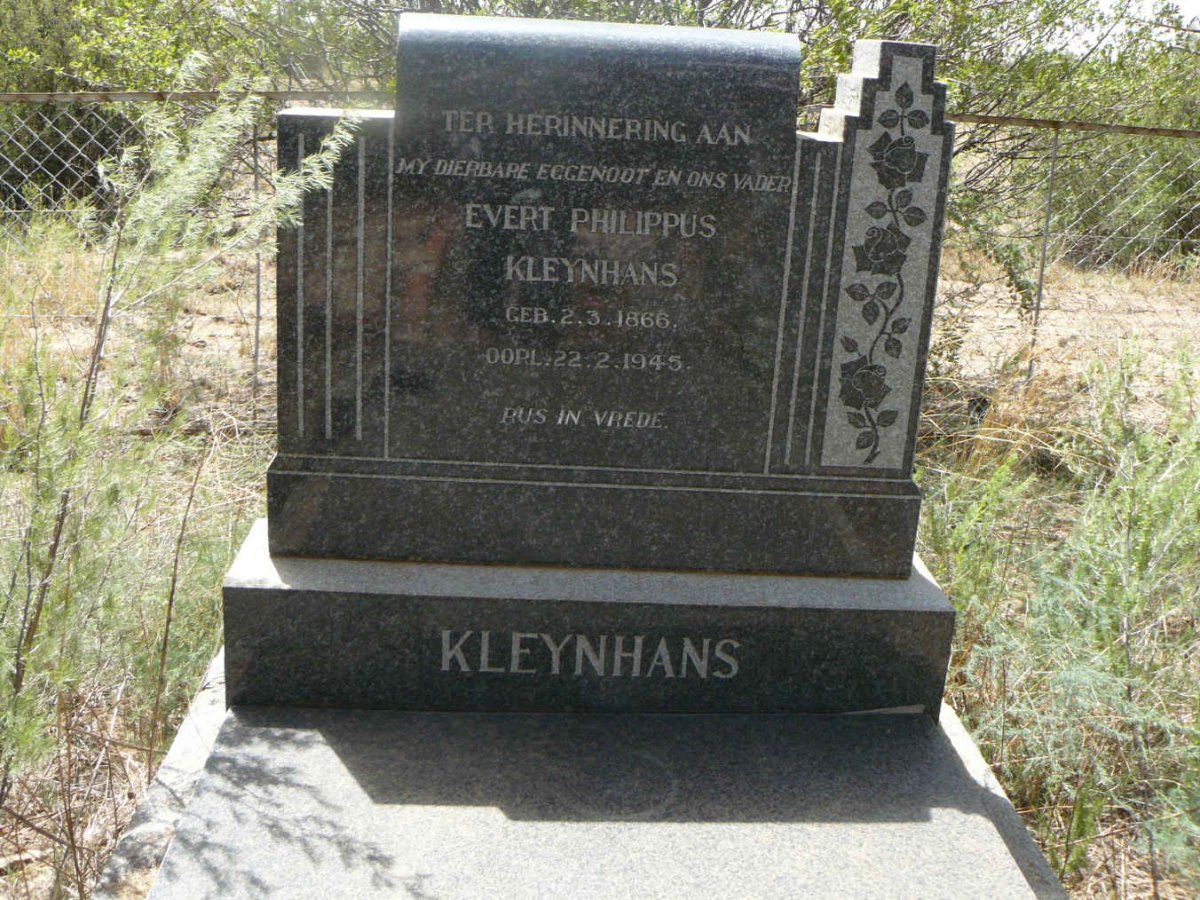 KLEYNHANS Evert Philippus 1866-1945