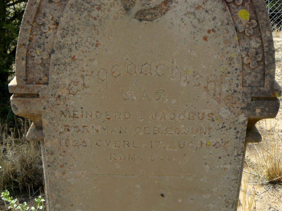 BORNMAN Meinderd Jacobus 1825-1896