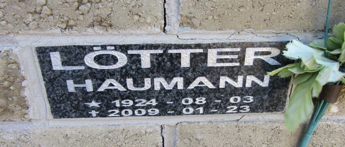 LOTTER Haumann 1924-2009