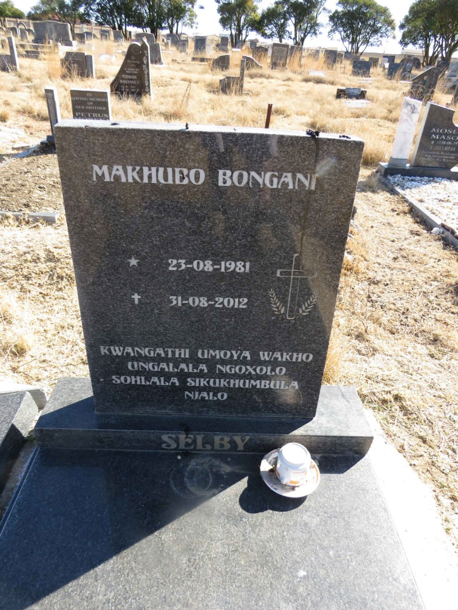 SELBY Makhubo Bongani 19981-2012