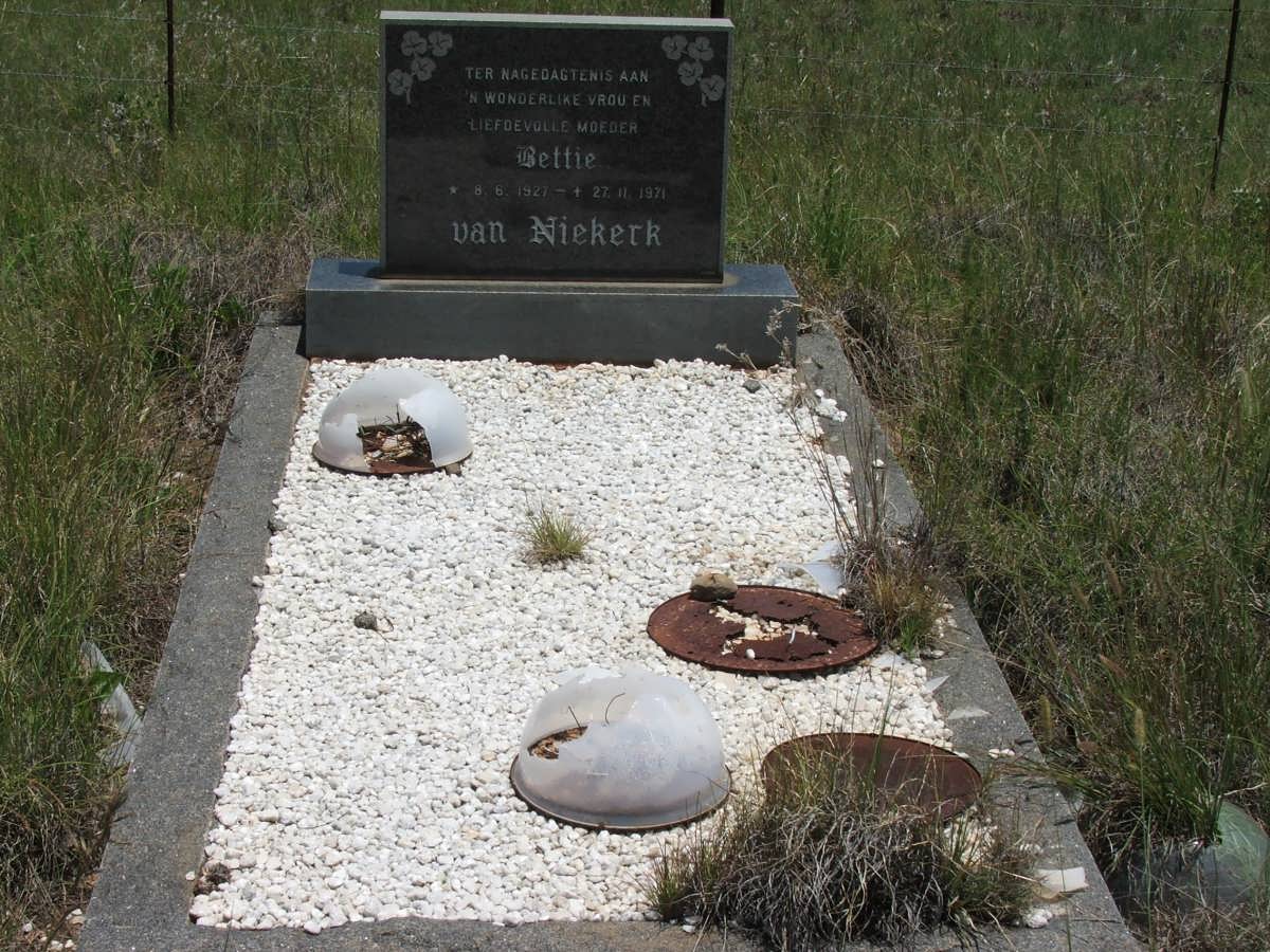 NIEKERK Bettie, van 1927-1971