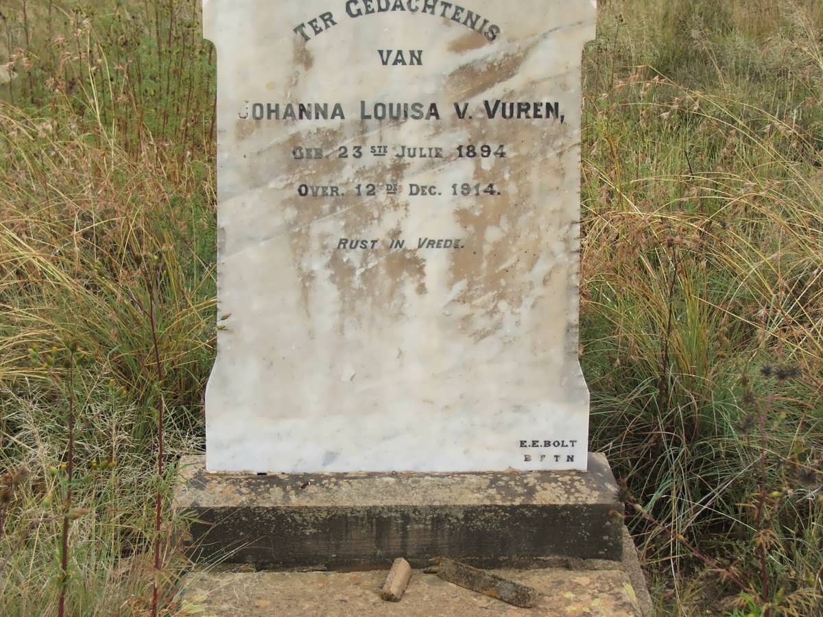 VUREN Johanna Louisa, V. 1894-1914