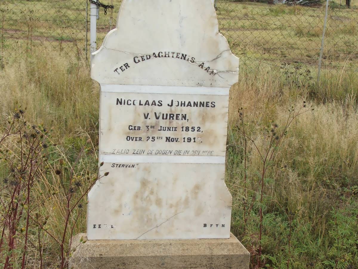 VUREN Nicolaas Johannes, V. 1852-1917