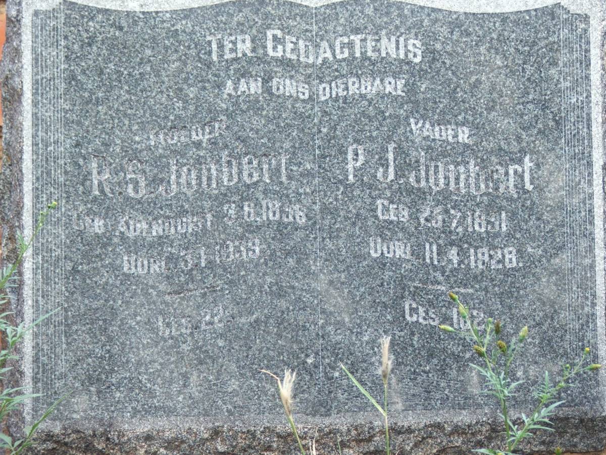 JOUBERT P.J. 1851-1928 &amp; R.S. ADENDORF 1856-1939