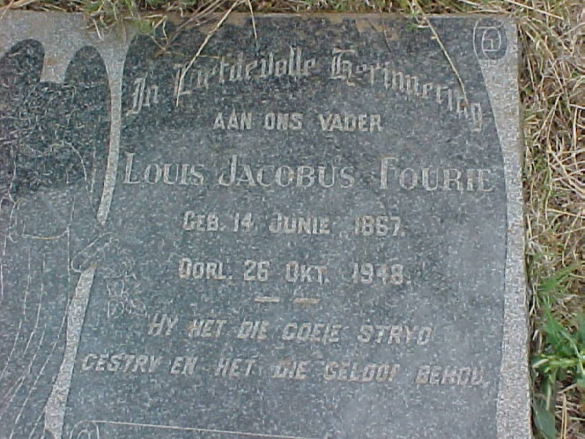 FOURIE Louis Jacobus 1867-1948