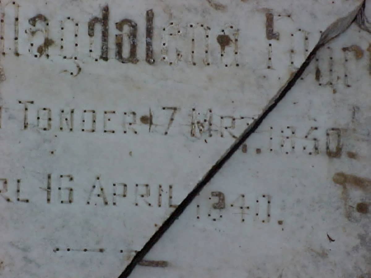 FOURIE Maria Magdalena nee VAN TONDER 1850-1940