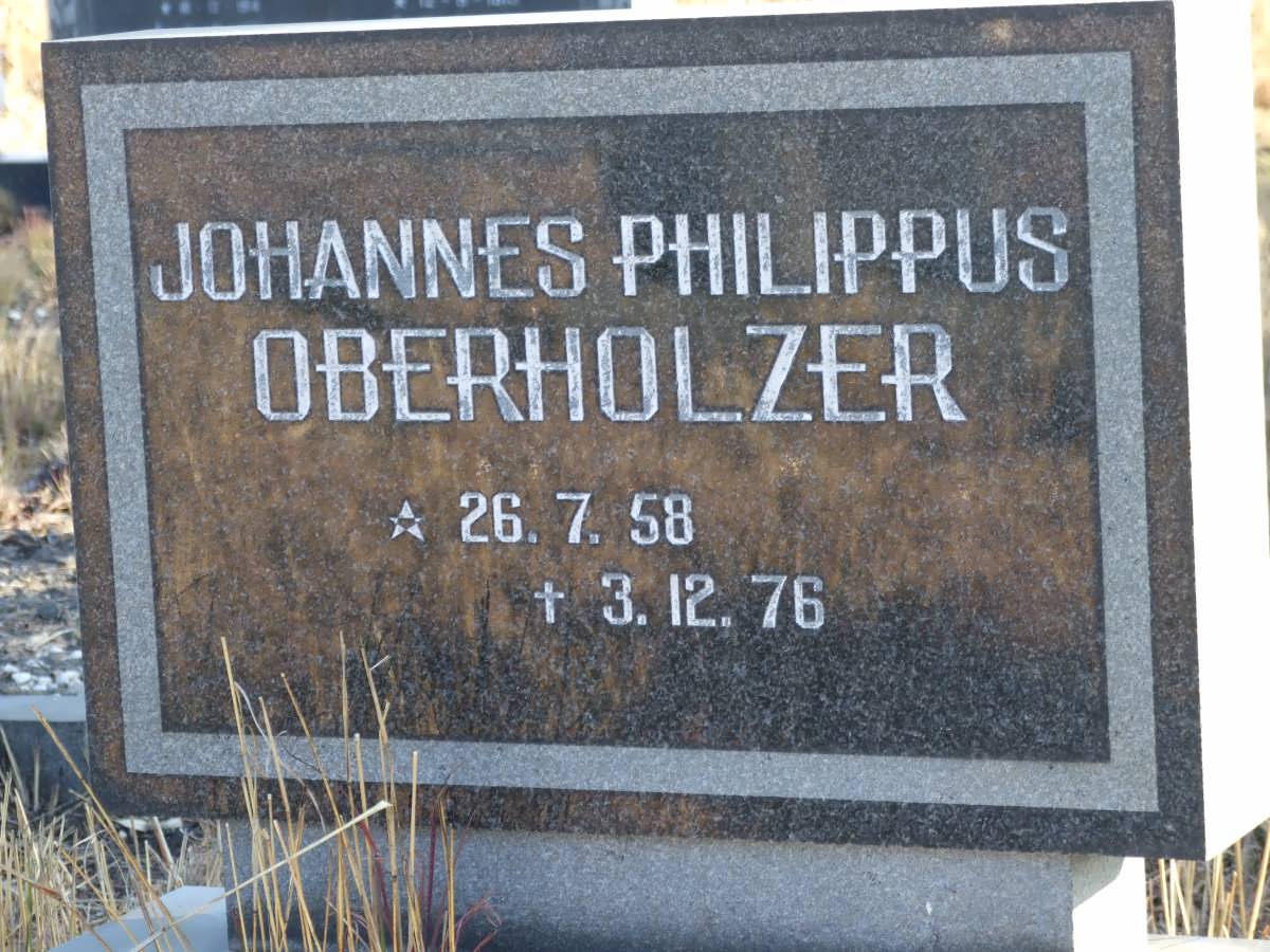 OBERHOLZER Johannes Philippus 1958-1976