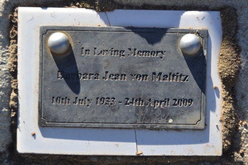 MALTITZ Barbara Jean, von 1933-2009
