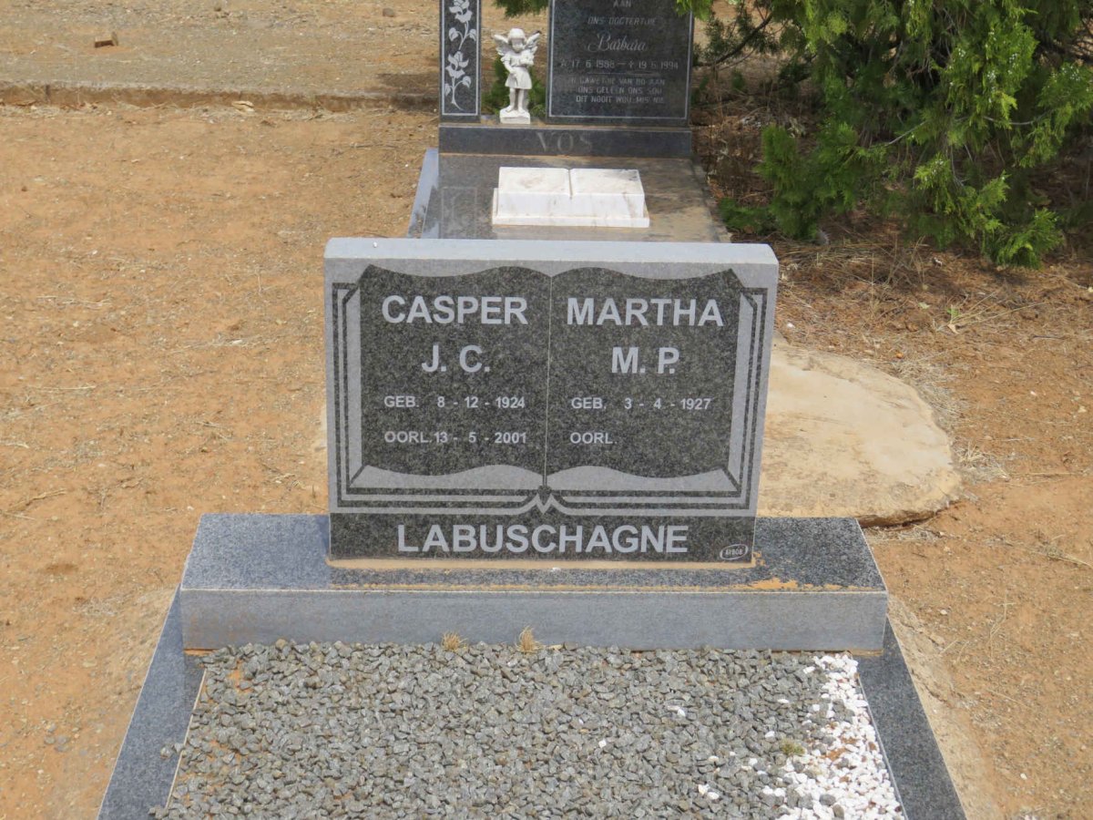 LABUSCHAGNE Casper J.C. 1924-2001 &amp; Martha M.P. 1927-