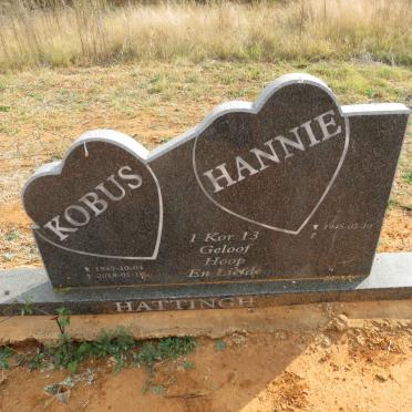 HATTINGH Kobus 1945-2018 & Hannie 1945-