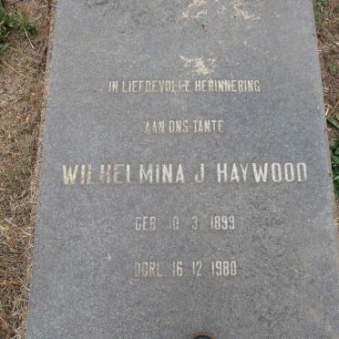 HAYWOOD Wilhelmina J. 1899-1980