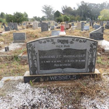 WESSELS Jurgens J.C. 1928-1970 & Magdalena P. 1932-2000