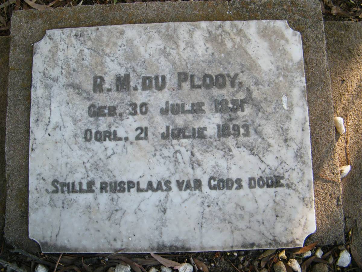 PLOOY R.M., du 1851-1893