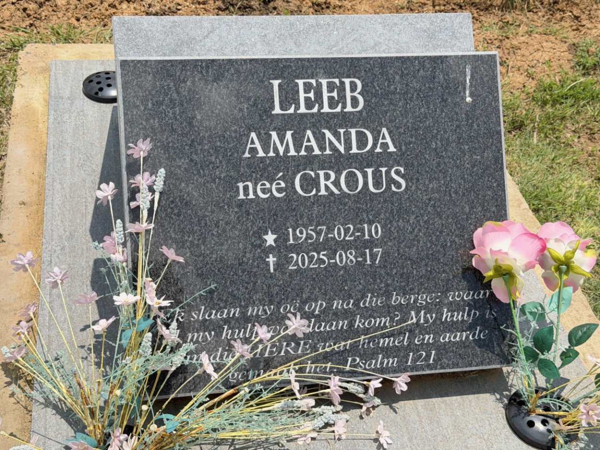 LEEB Amanda nee CROUS 1957-2025